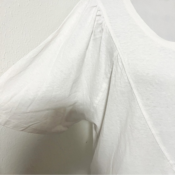 Wrap London White Hemp & Organic Cotton Short Sleeve Tee T-shirt Women’s 12 EUC - Picture 3 of 7